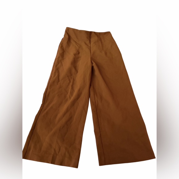Joie Pants - Joie brown Wide Leg gaucho Cropped Pants Womens Size 4 nwot